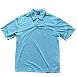 Nike Dri-Fit Light Blue Polo Golf Shirt Short Sleeve Size M